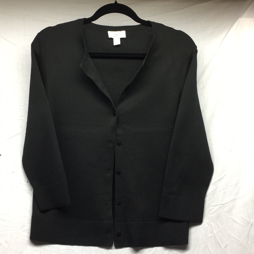 Ann Taylor Loft Black Cardigan
